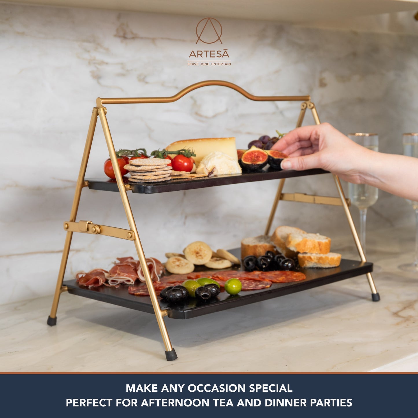 Artesa Two Tier Serving Stand