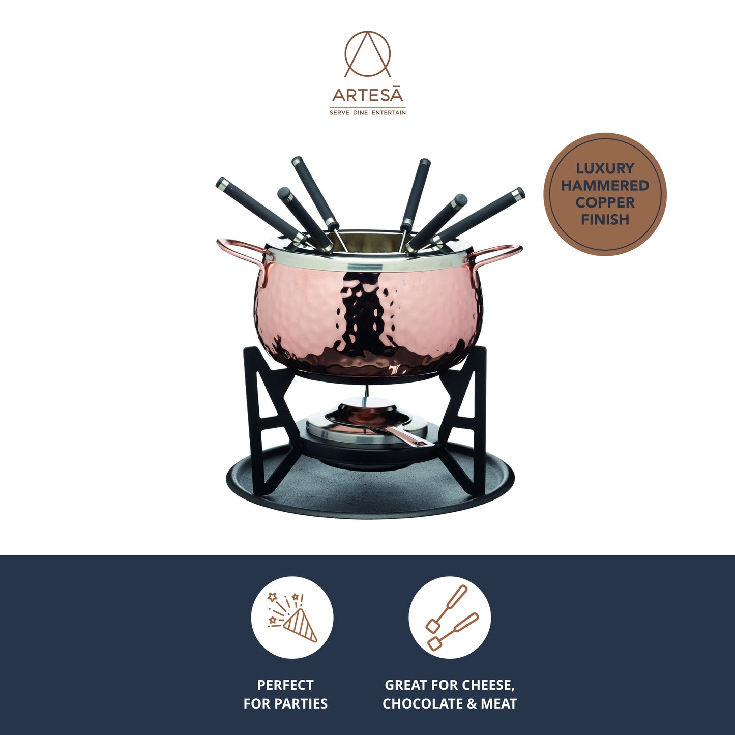 Artesa Wood Two Tier Serving Stand