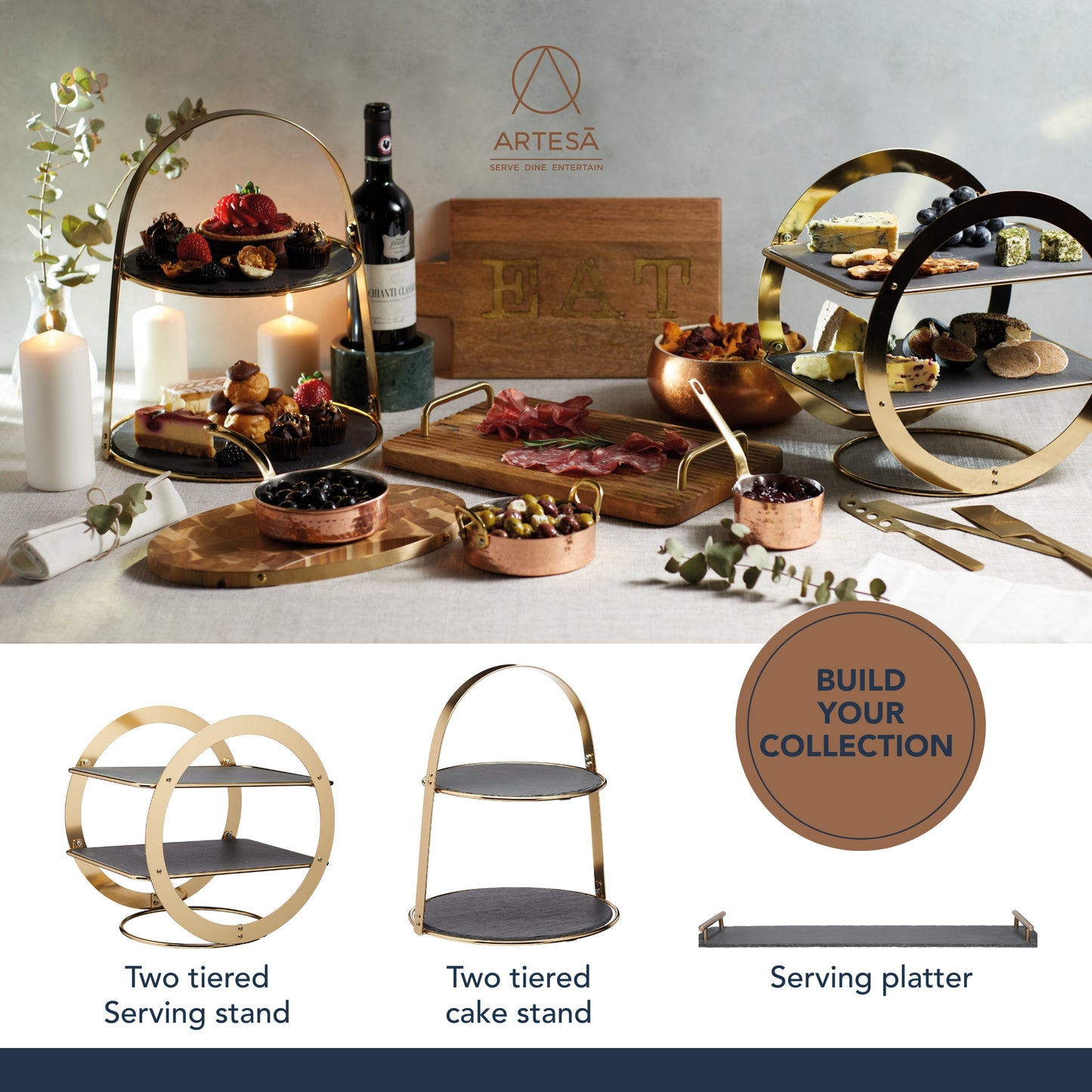 Artesa Wheel Serving Stand