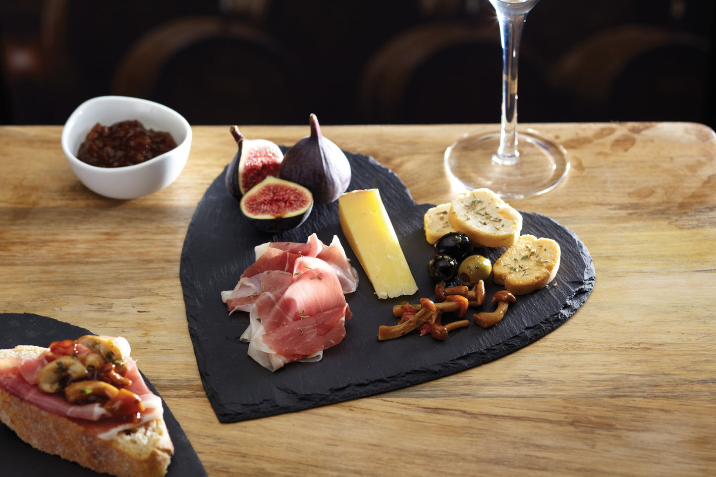 Artesa Heart Slate Platter