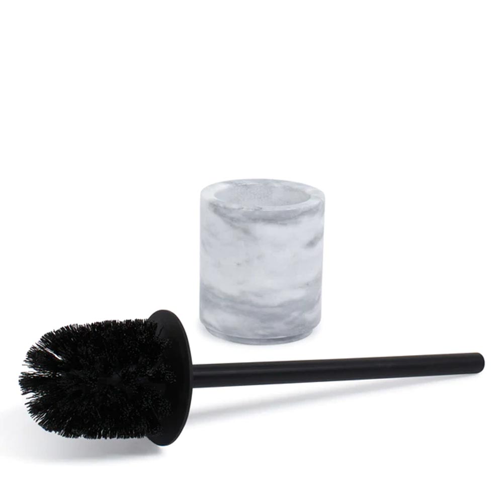 Salt & Pepper Apollo Toilet Brush Holder Marble