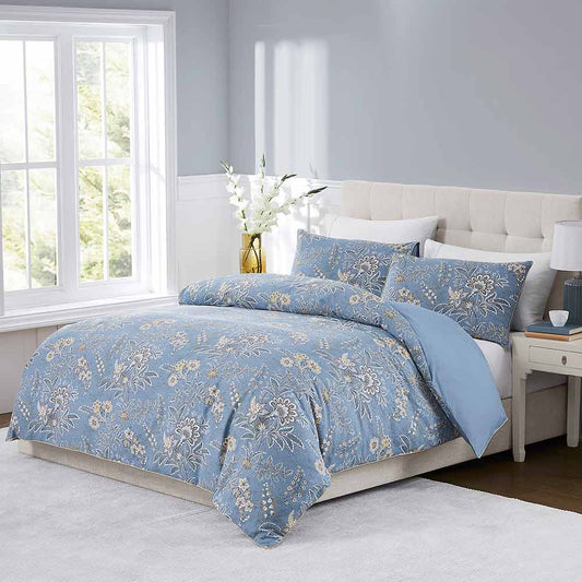 Laura Ashley Marlbrook Dusky Seaspray Quilt Cover Set at House