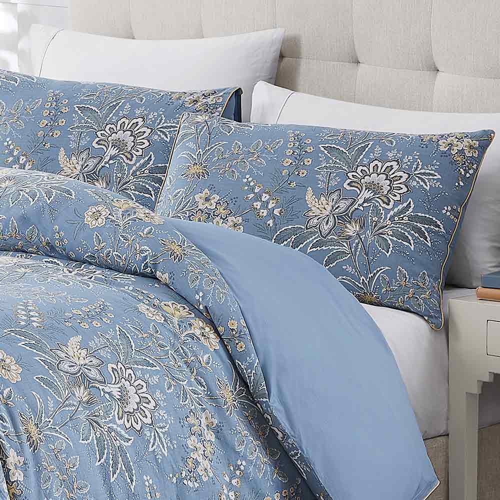 Laura Ashley Marlbrook Dusky Seaspray Quilt Cover Set at House