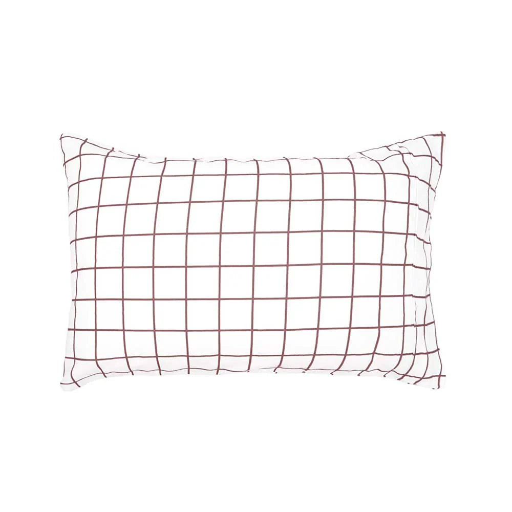 Bambury Grid Flannelette Fitted Sheet Set