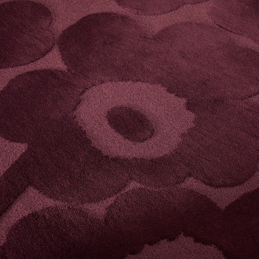 Marimekko Unikko Rug Burgundy