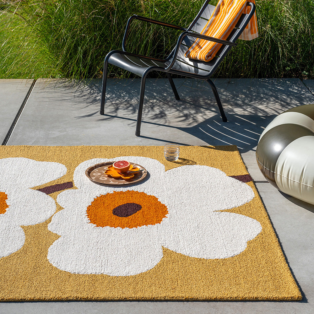 Marimekko Unikko Anniversary Outdoor Rug Honey