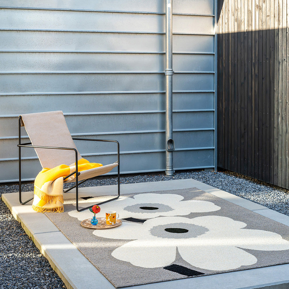 Marimekko Unikko Anniversary Outdoor Rug Grey