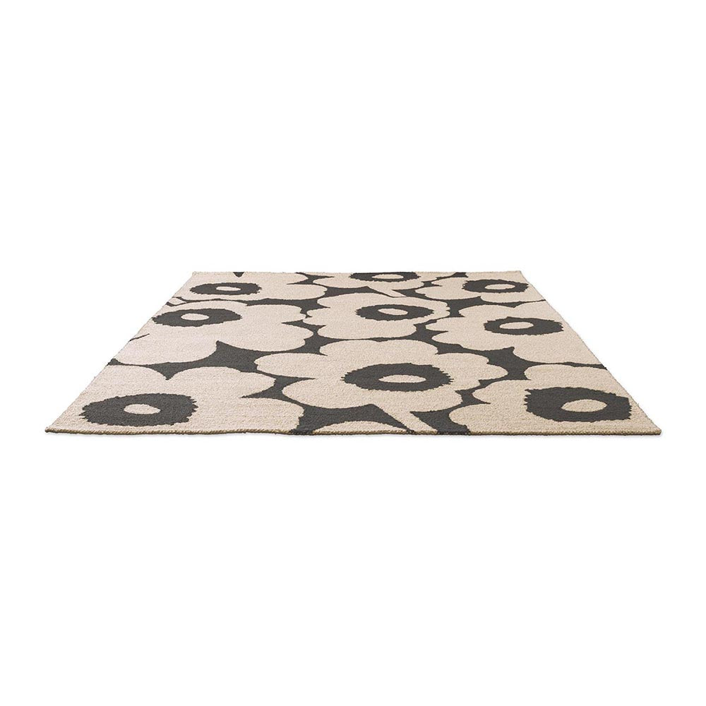 Marimekko Unikko Outdoor Rug Charcoal White