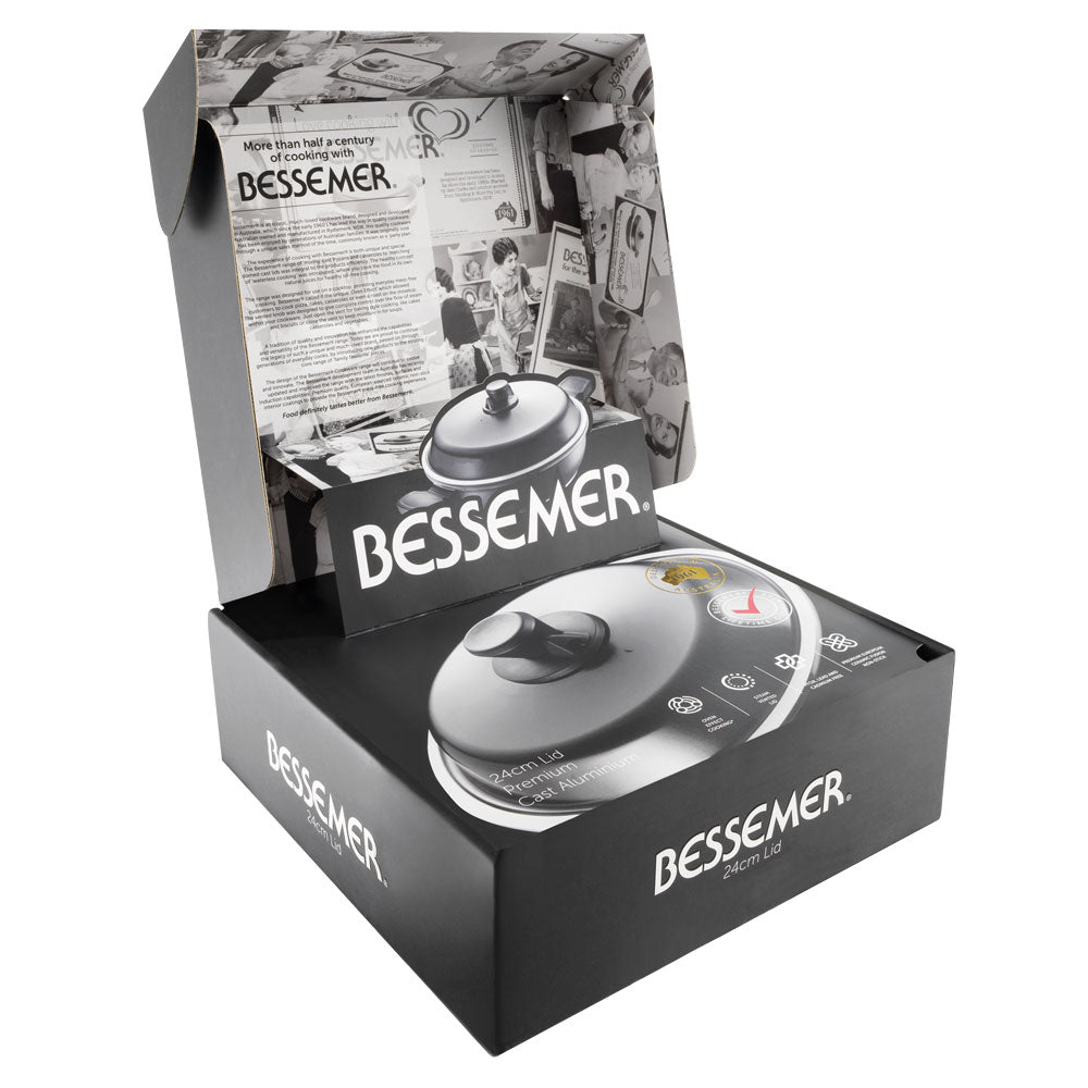 Bessemer Universal Lid 24cm Black