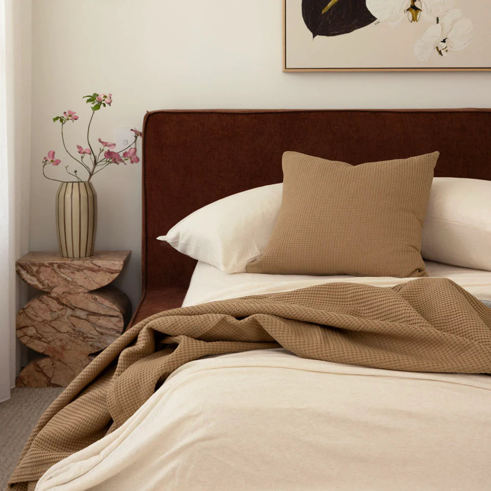Bambury Milo Waffle Square Cushion