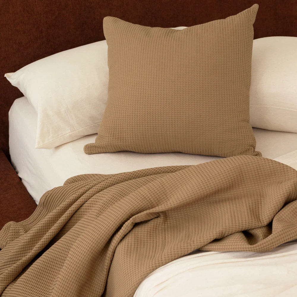 Bambury Milo Waffle Square Cushion