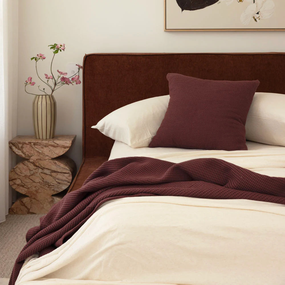 Bambury Milo Waffle Square Cushion