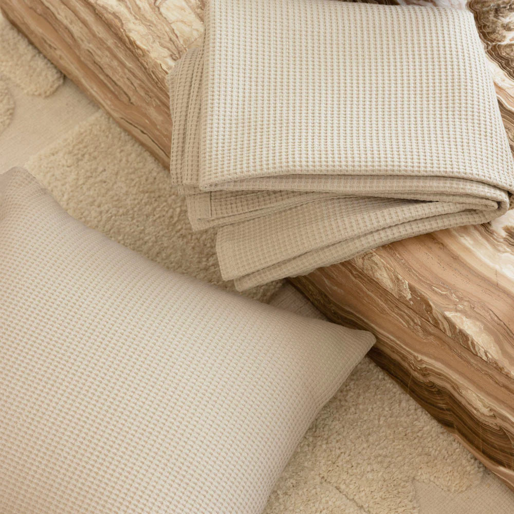 Bambury Milo Waffle Square Cushion