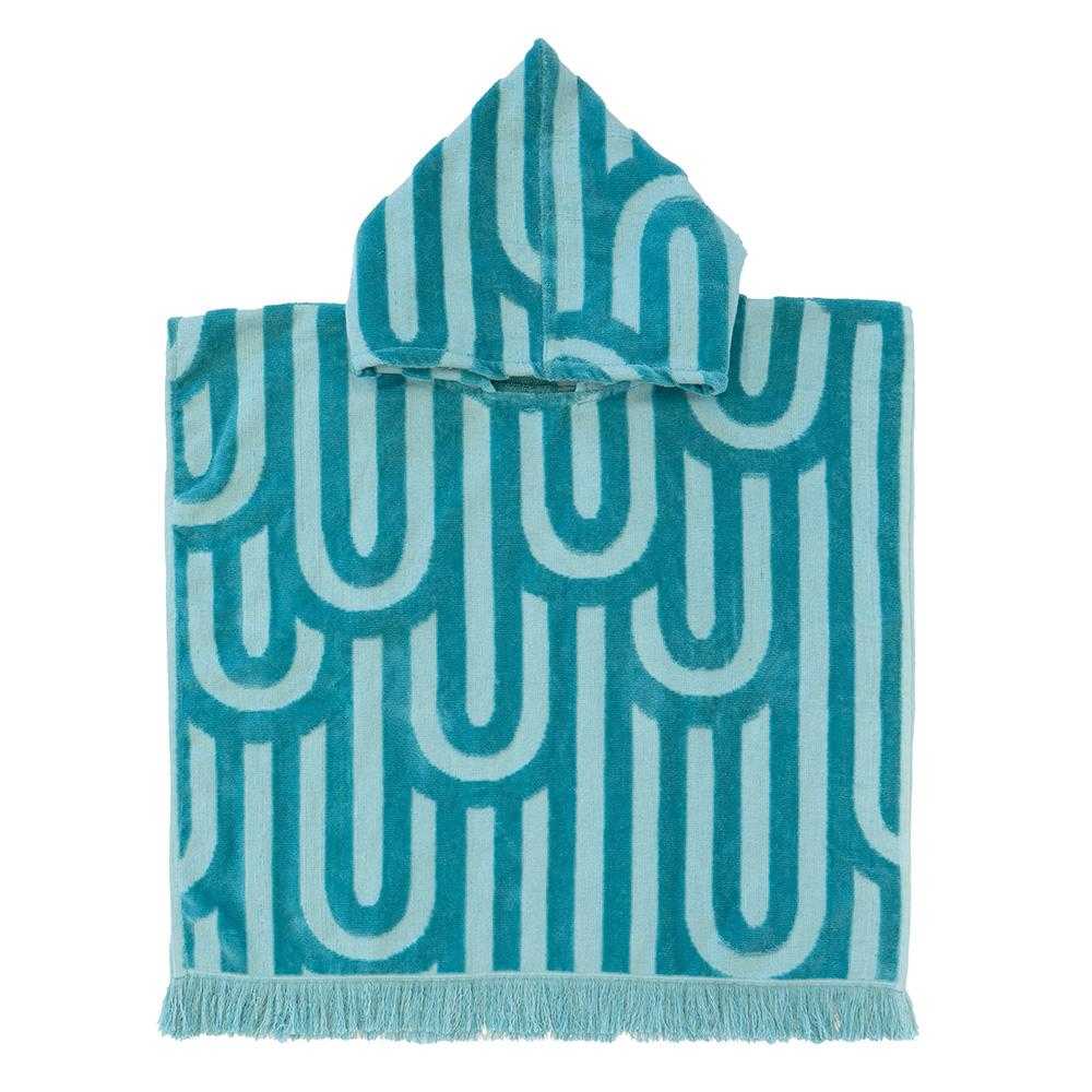 Bambury HiLo Kids Poncho Arcade - Turquoise