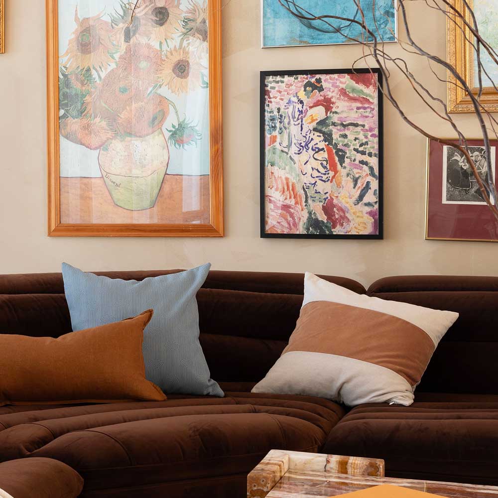 Bambury Kembla Square Cushion biscuit