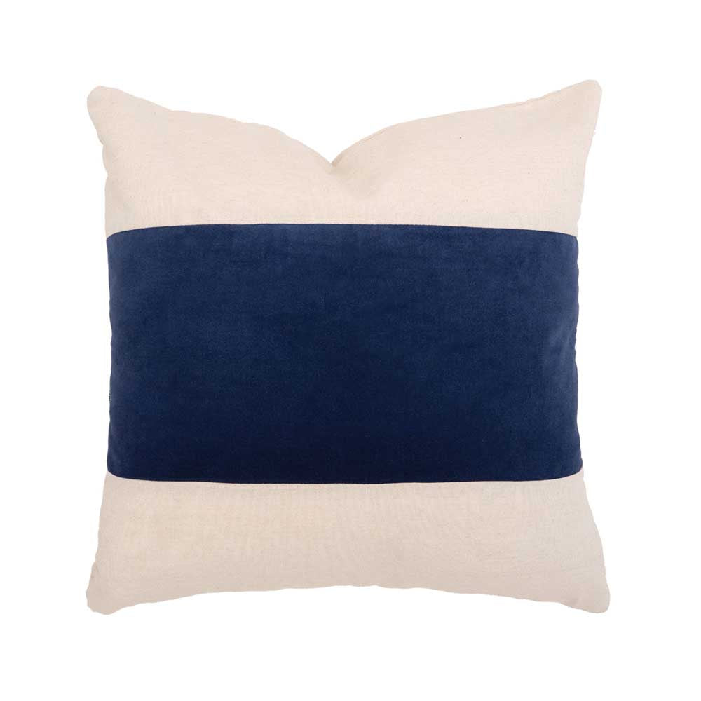 Bambury Kembla Square Cushion navy blue