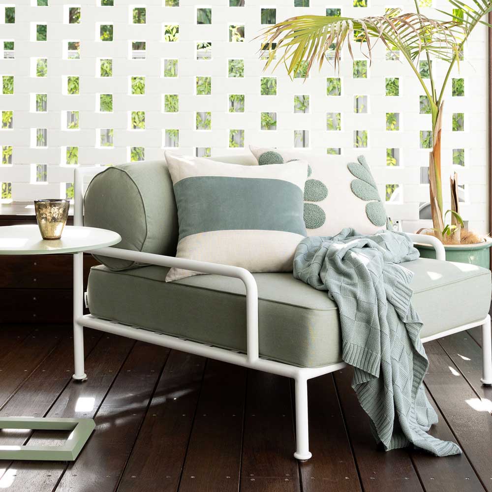 Bambury Solomon Knitted Throw green