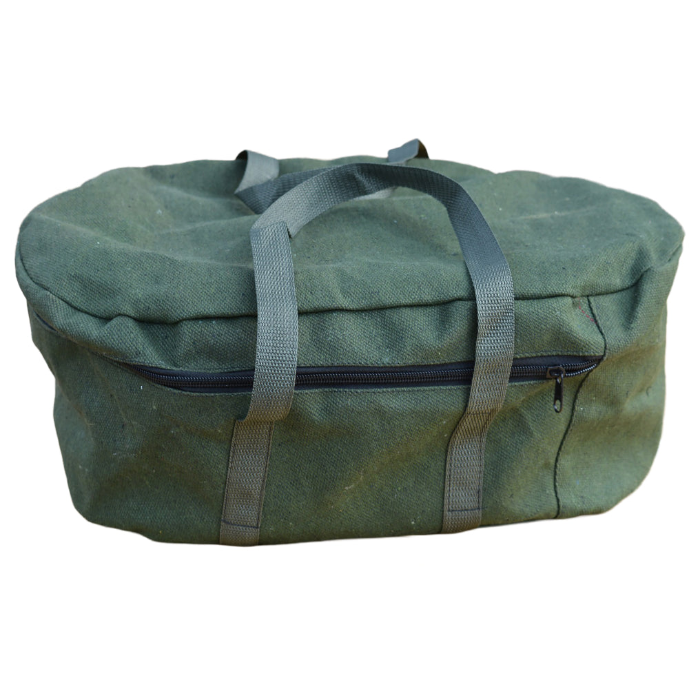 G&S Camp Oven Bag Canvas 9.5qt Oval Khaki Green