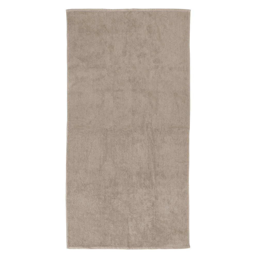 The Bambury Chateau bath sheet in latte.