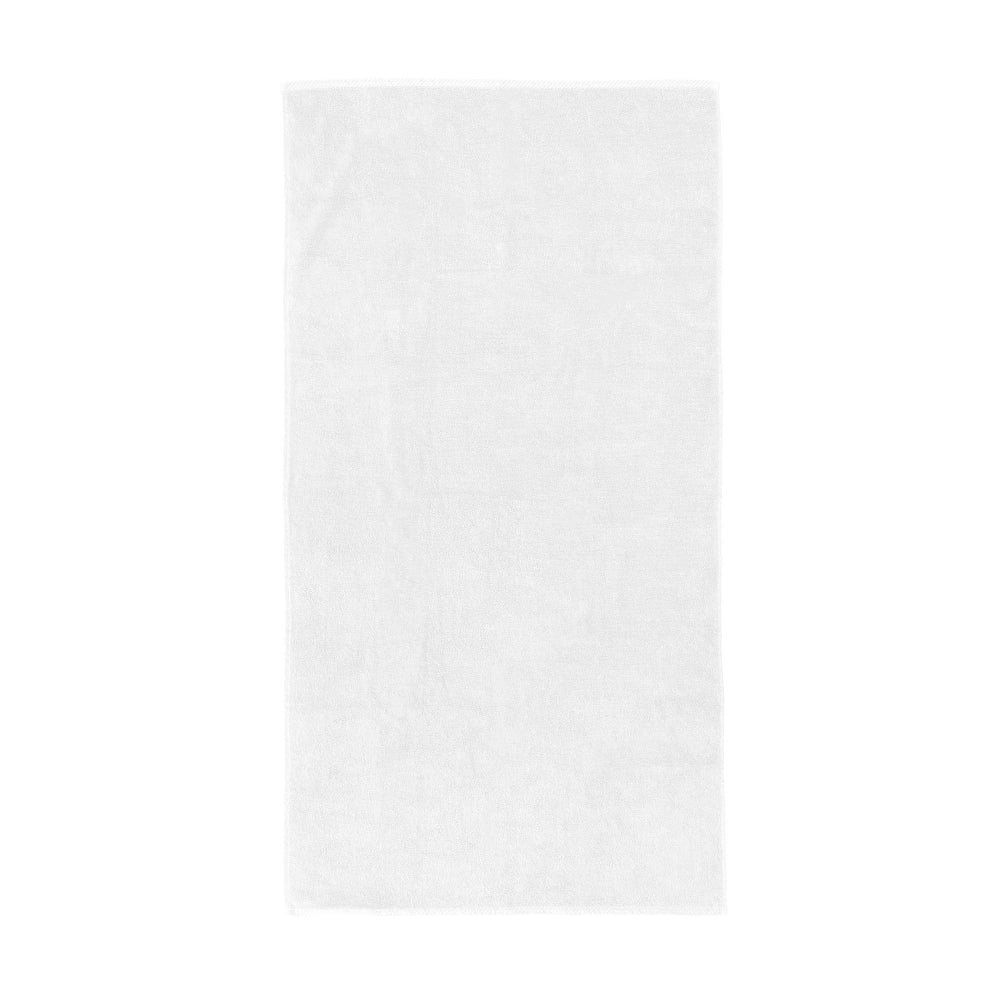 The Bambury Chateau bath towel in white.