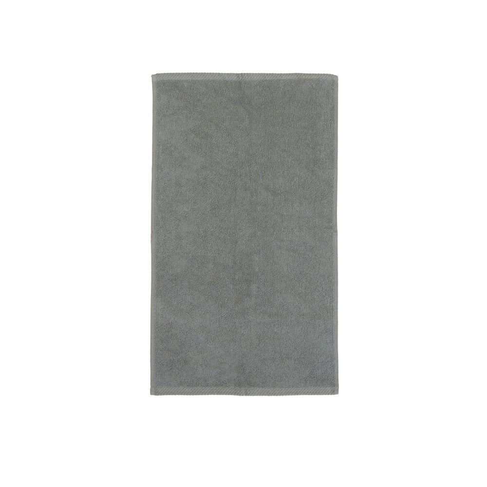 The Bambury Chateau hand towel in charcoal.