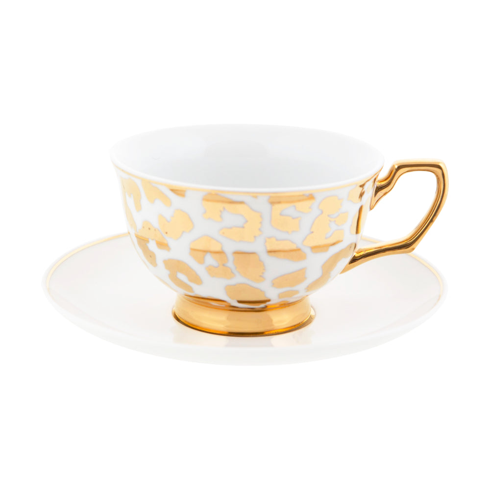 Cristina Re Louis Leopard Gold Teacup