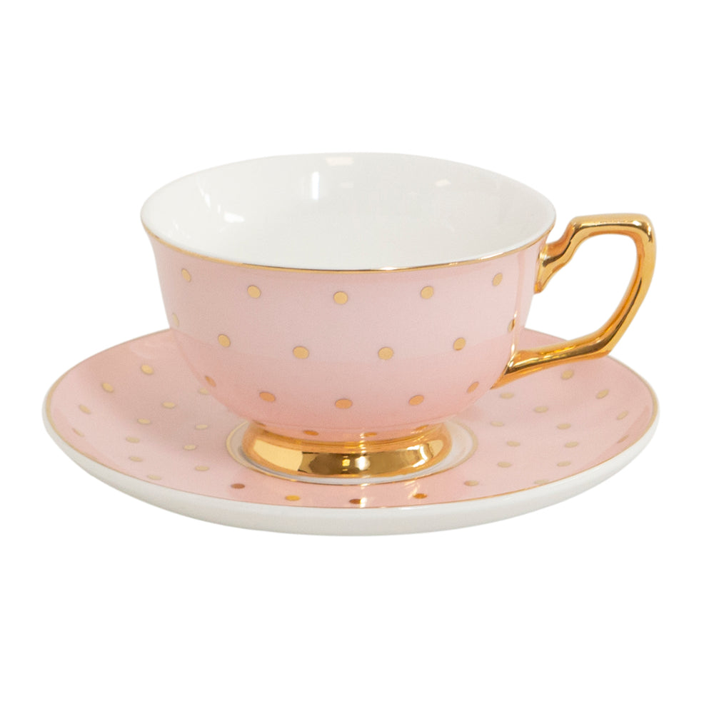 Cristina Re Polka Gold Blush Teacup