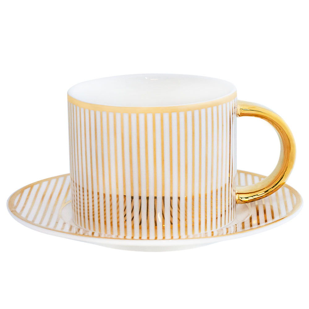 Cristina Re Pinstripe Teacup & Saucer