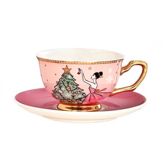 Cristina Re La Belle Noel Teacup & Saucer