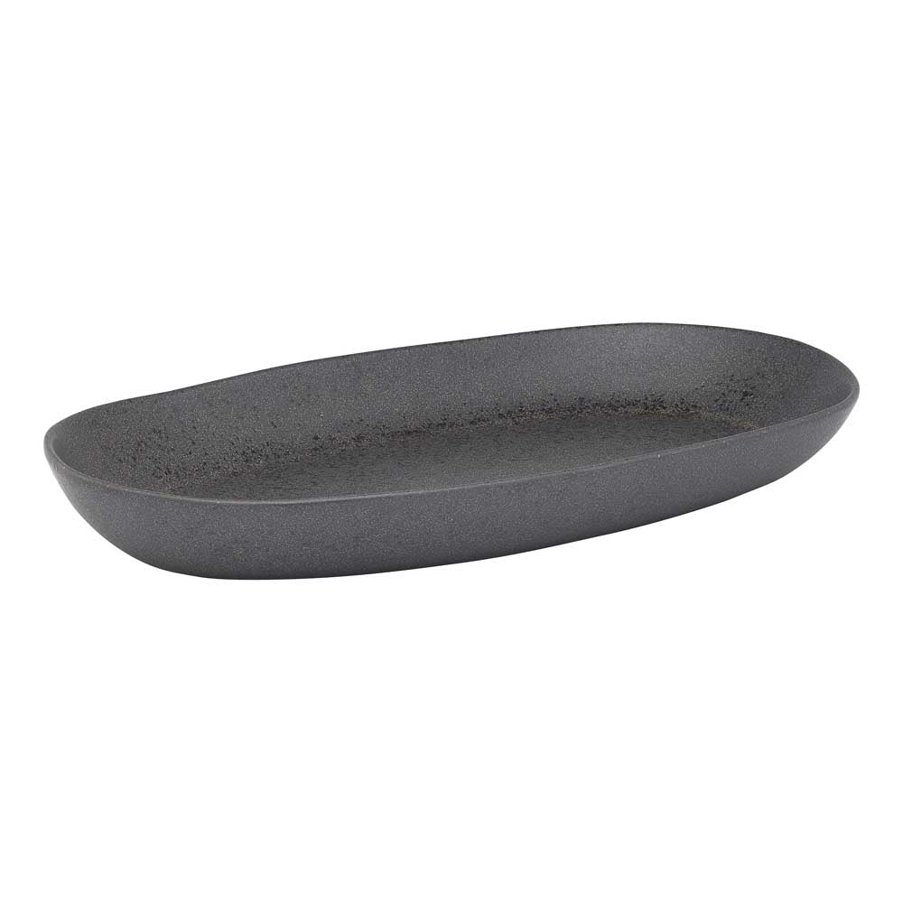 Ecology Ottawa Shallow Oval Bowl 36 x 21cm Stone Grey at House