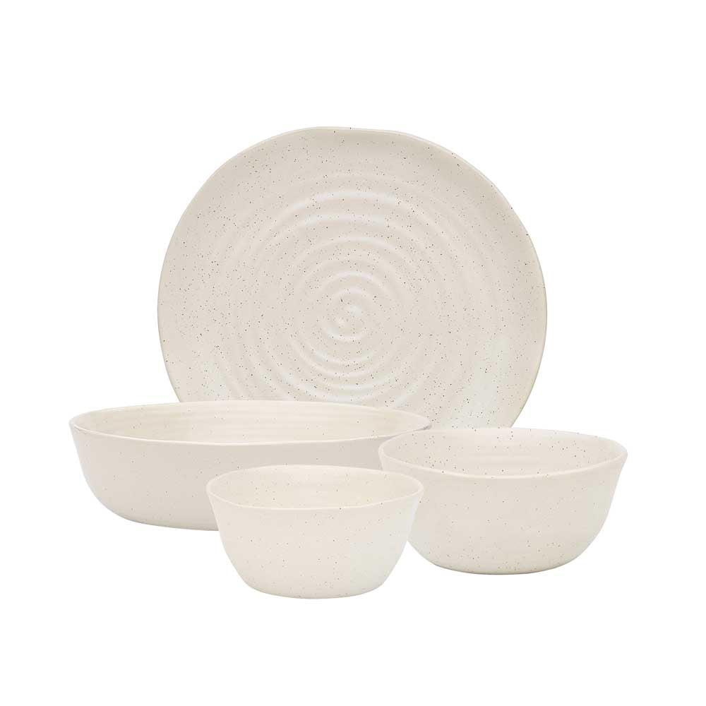 Ecology Ottawa 4 Piece Dinner Set in Calico Cream at House