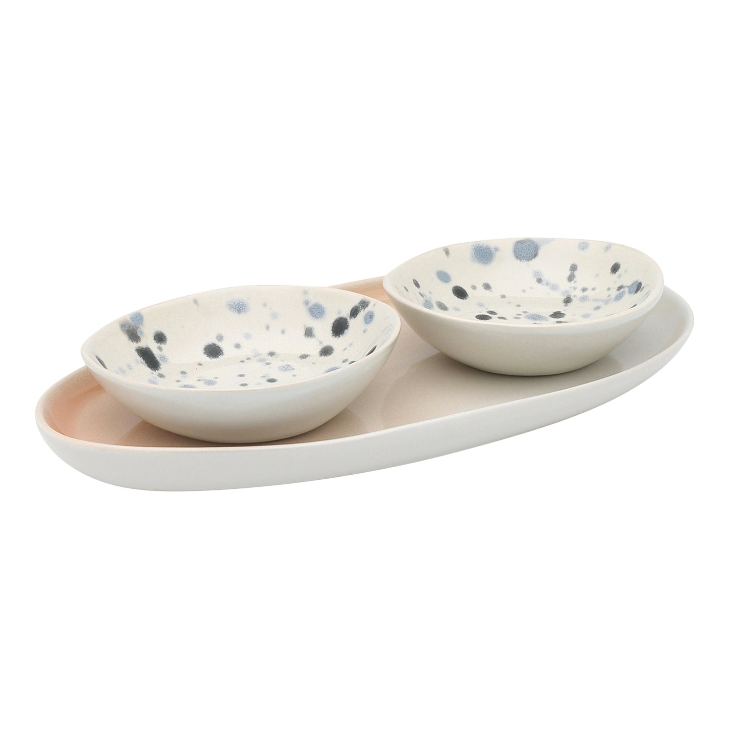 Ecology Dusk Set of 2 Dip Bowls with Tray