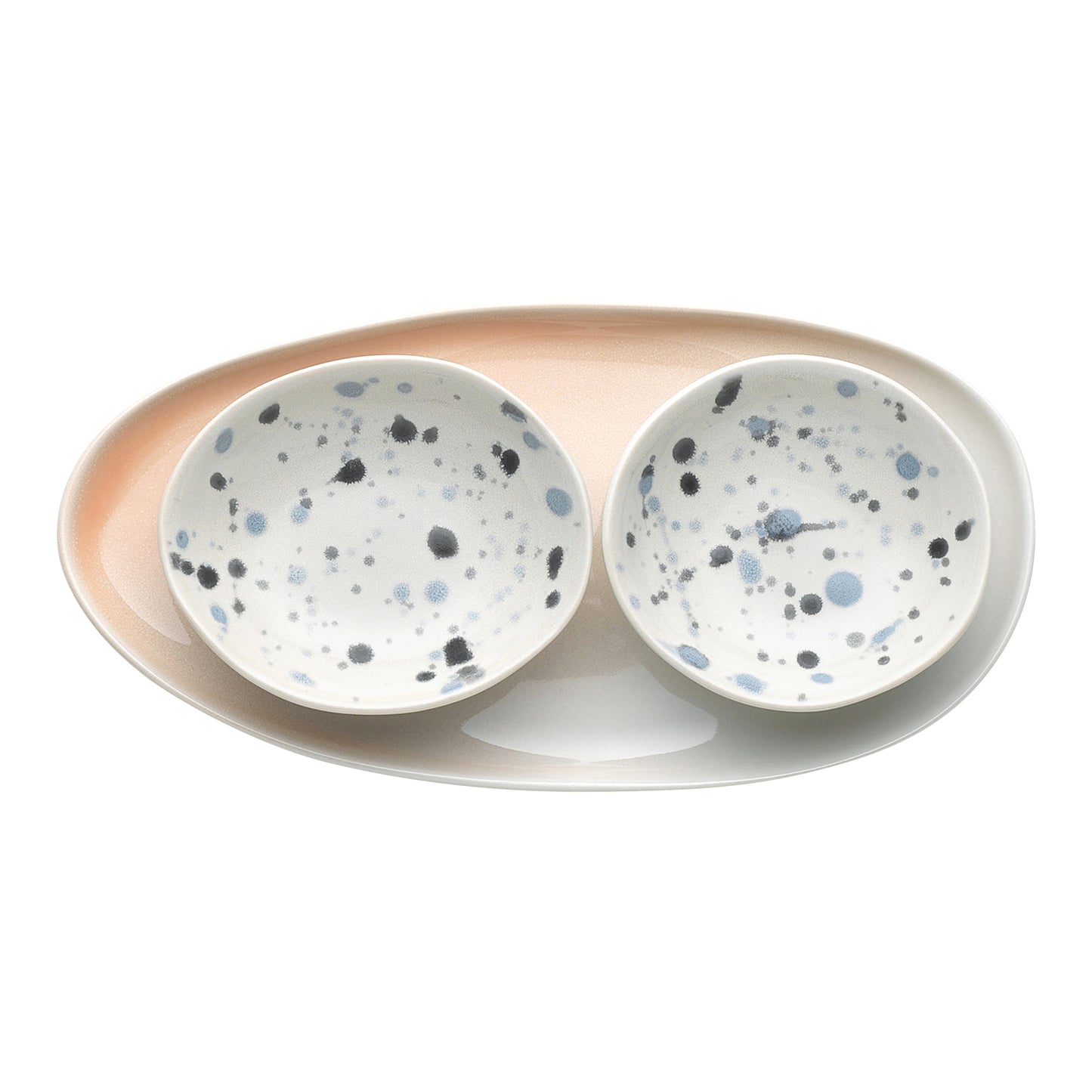 Ecology Dusk Set of 2 Dip Bowls with Tray