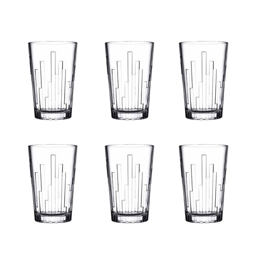 Pasabahce Scala Set of 6 Hi Ball Tumblers 350ml