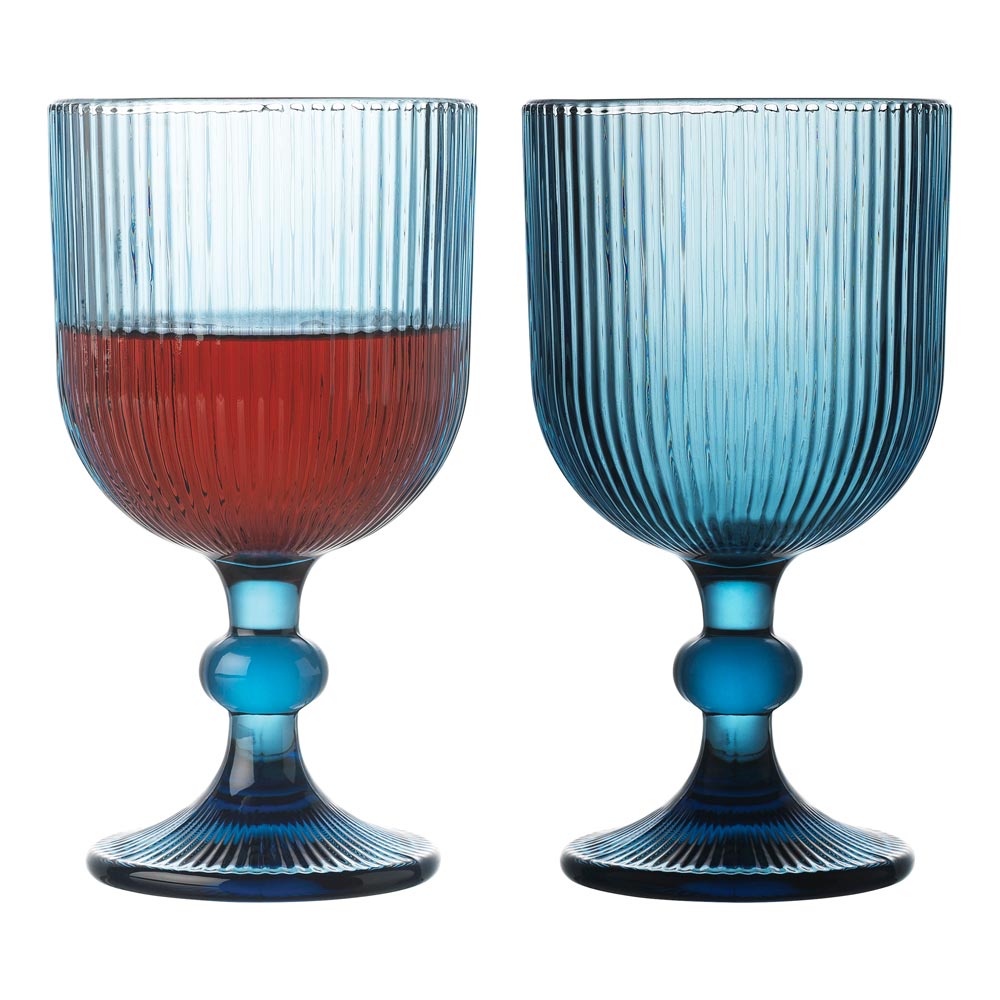 Porto Brittany Set of 4 Goblets 325ml Bleu