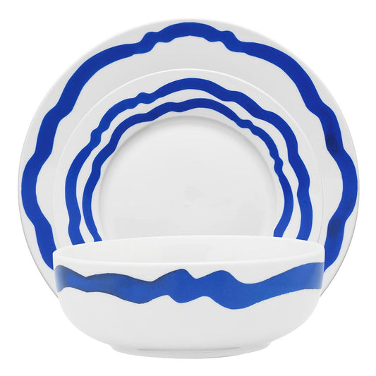 Porto La Mer 12 Piece Dinner Set Indigo