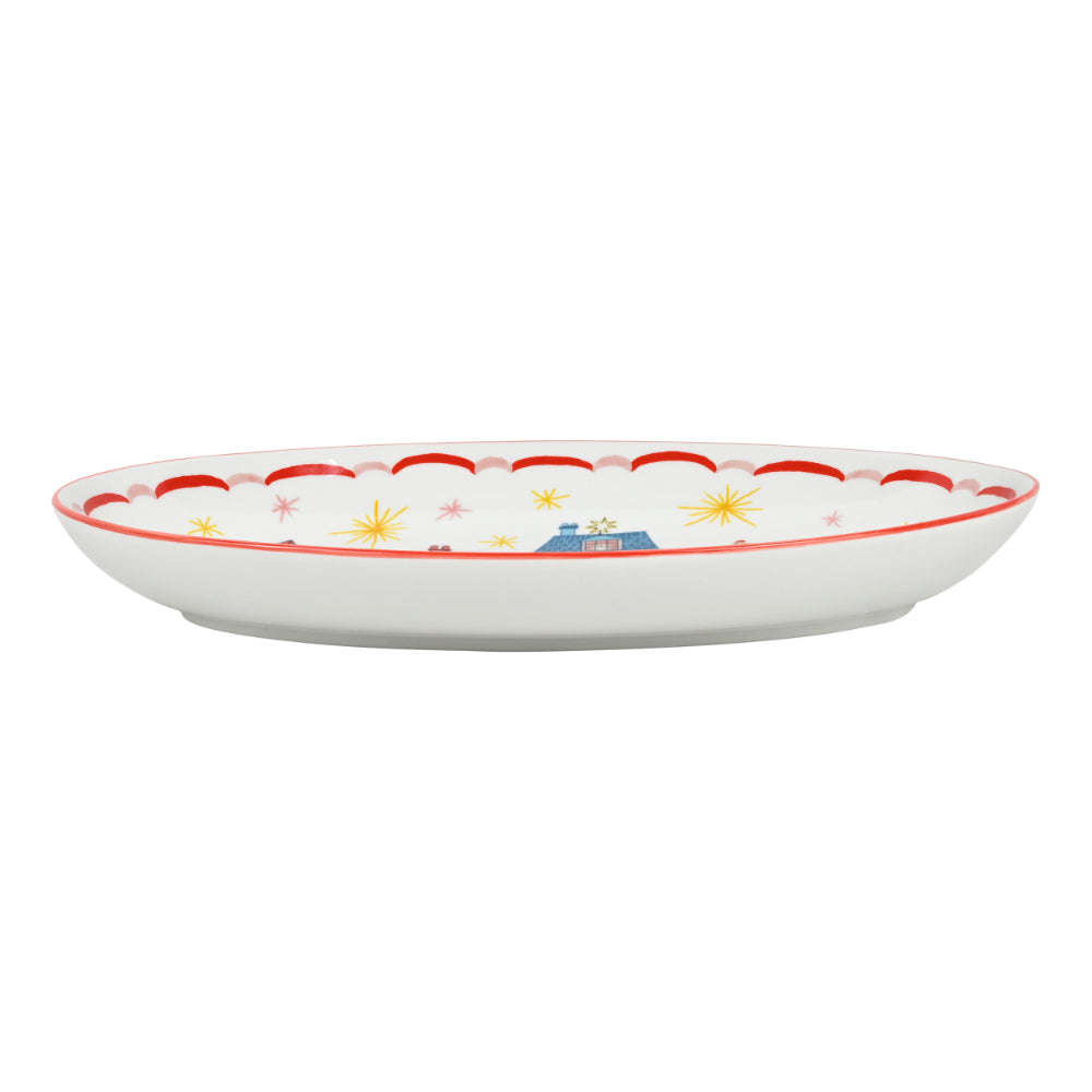 Porto Night Before Oval Plate 32cm