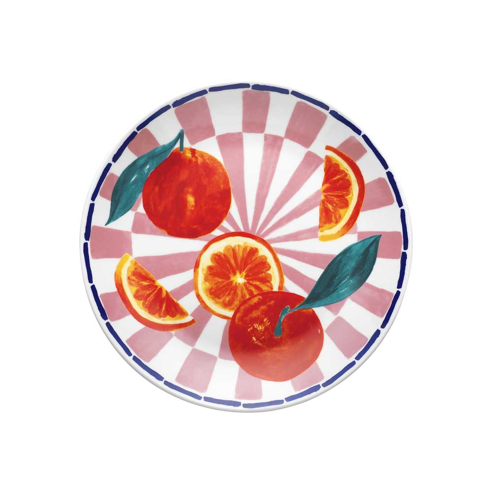 Porto Valentina Side Plate 20cm Tangerine at House