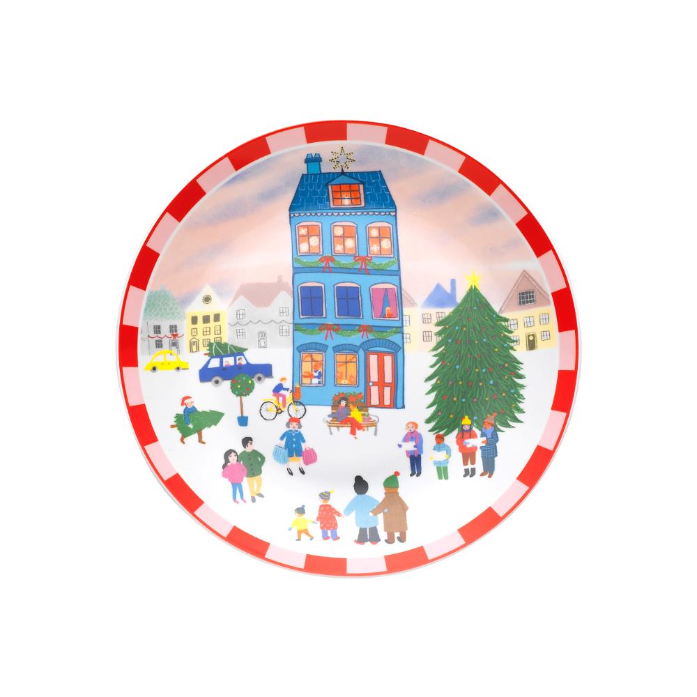 Porto Night Before Christmas Side Plate 20cm Village