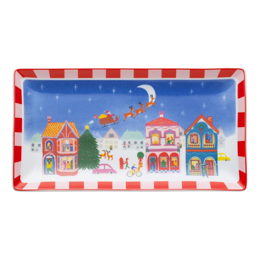 Porto Night Before Christmas Rectangle Platter 29cm