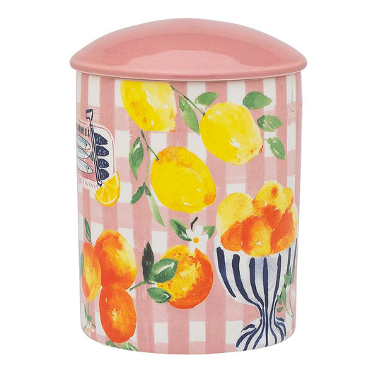 Porto Positano Ceramic Candle with Lid 490g