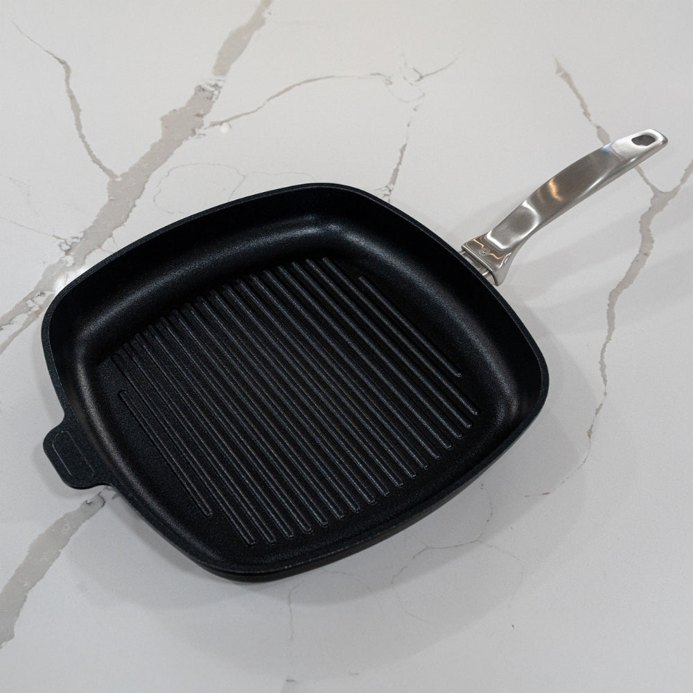 Swiss Diamond CXD Induction 28cm Frypan & Square Grill Pan