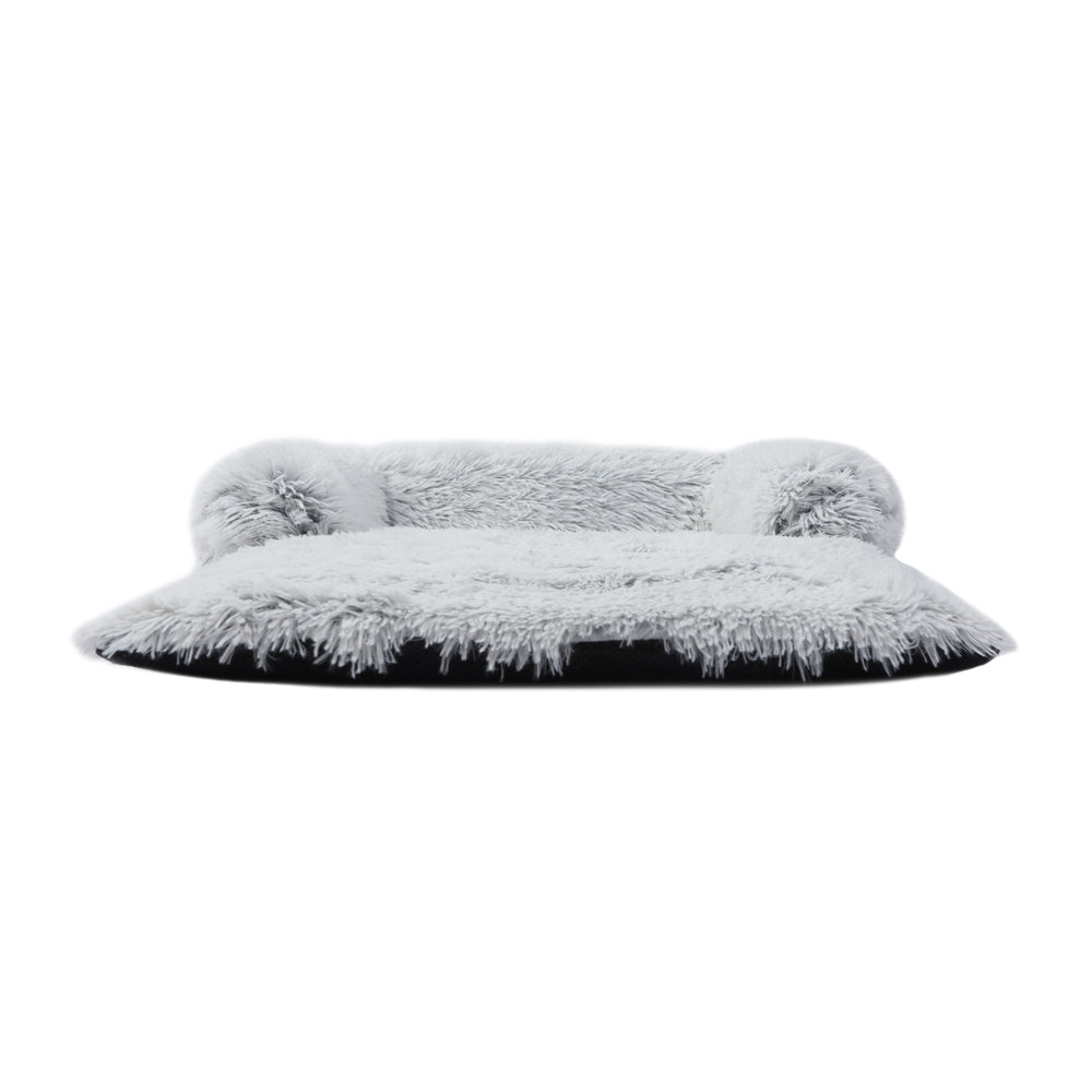 Charlie's Shaggy Faux Fur Bolster Sofa Protector Calming Dog Bed