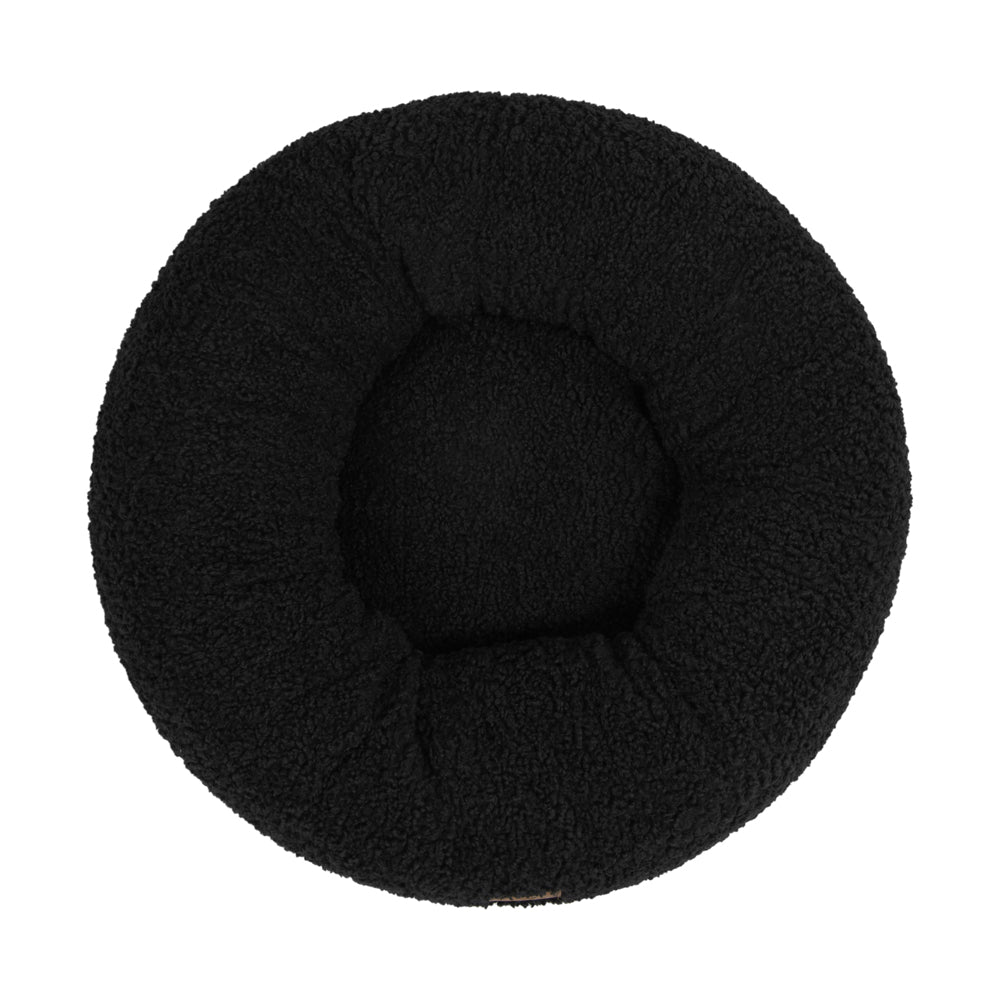 Charlie's Teddy Fleece Round Calming Dog Bed