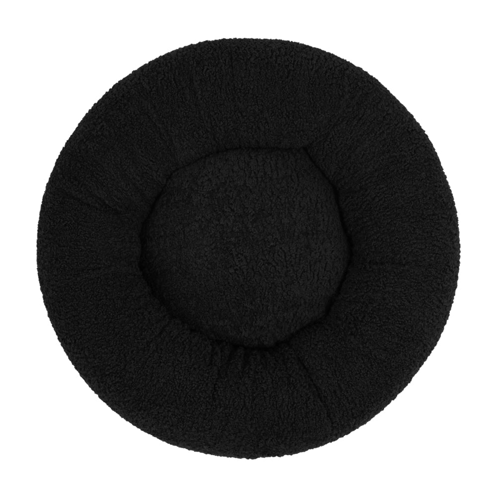 Charlie's Teddy Fleece Round Calming Dog Bed