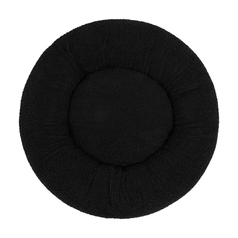 Charlie's Teddy Fleece Round Calming Dog Bed