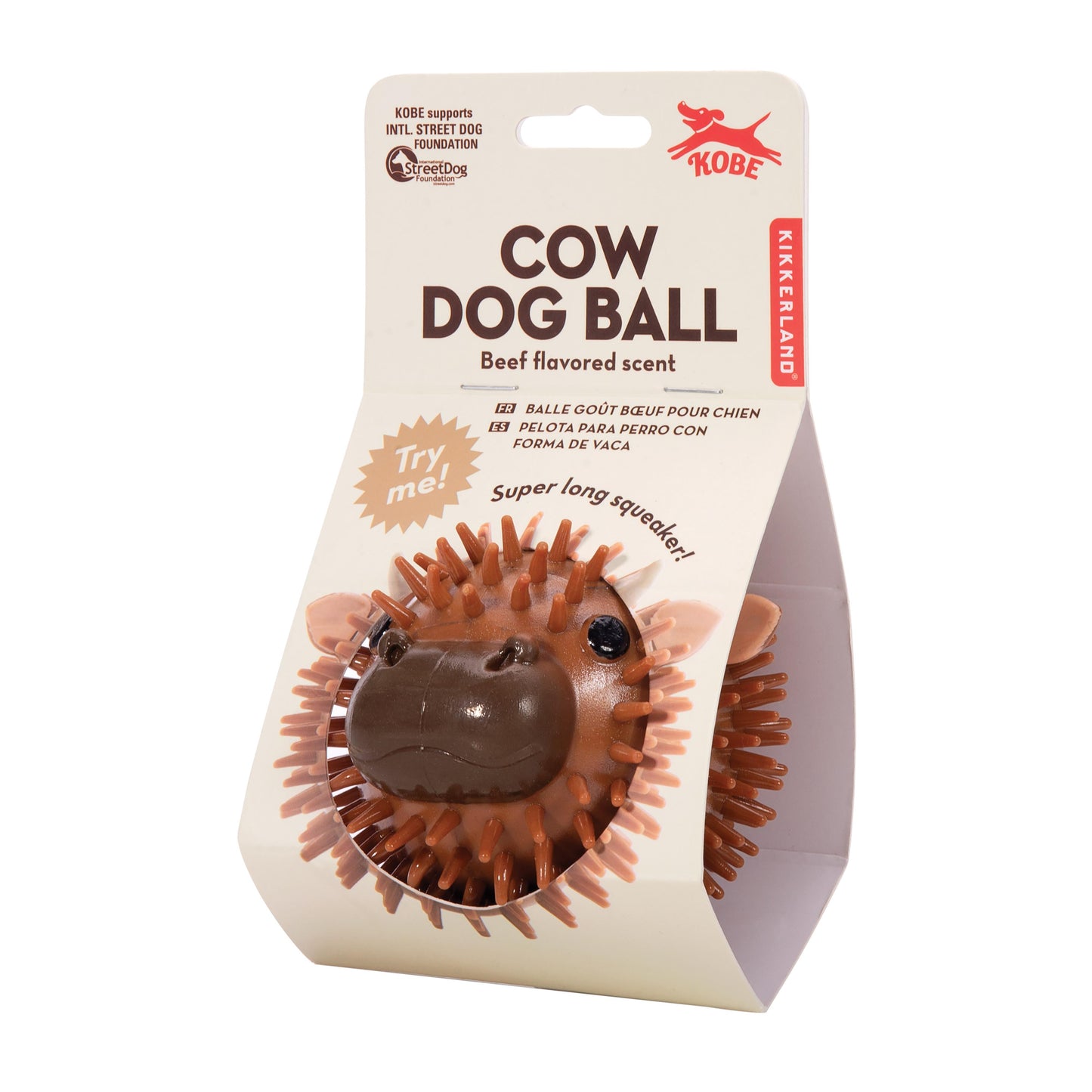 Kikkerland Kobe Cow Dog Ball