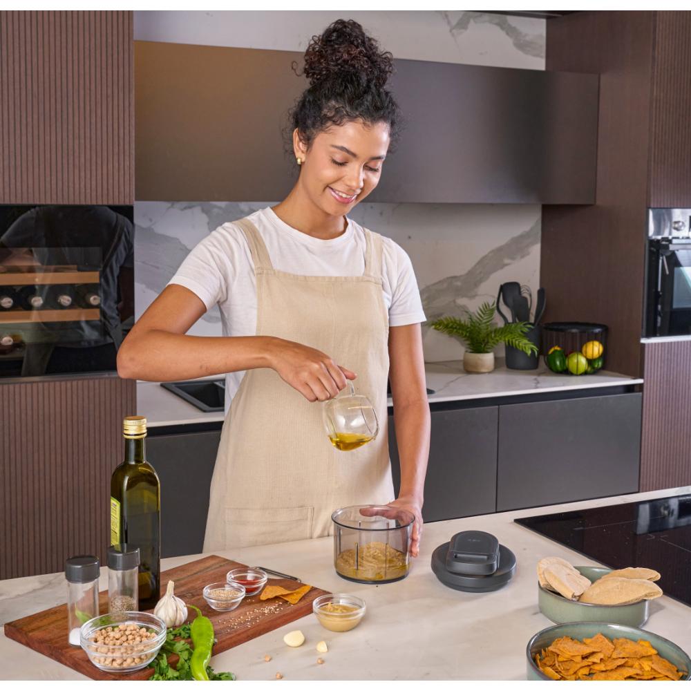 Zyliss Easy Pull Food Processor Grey