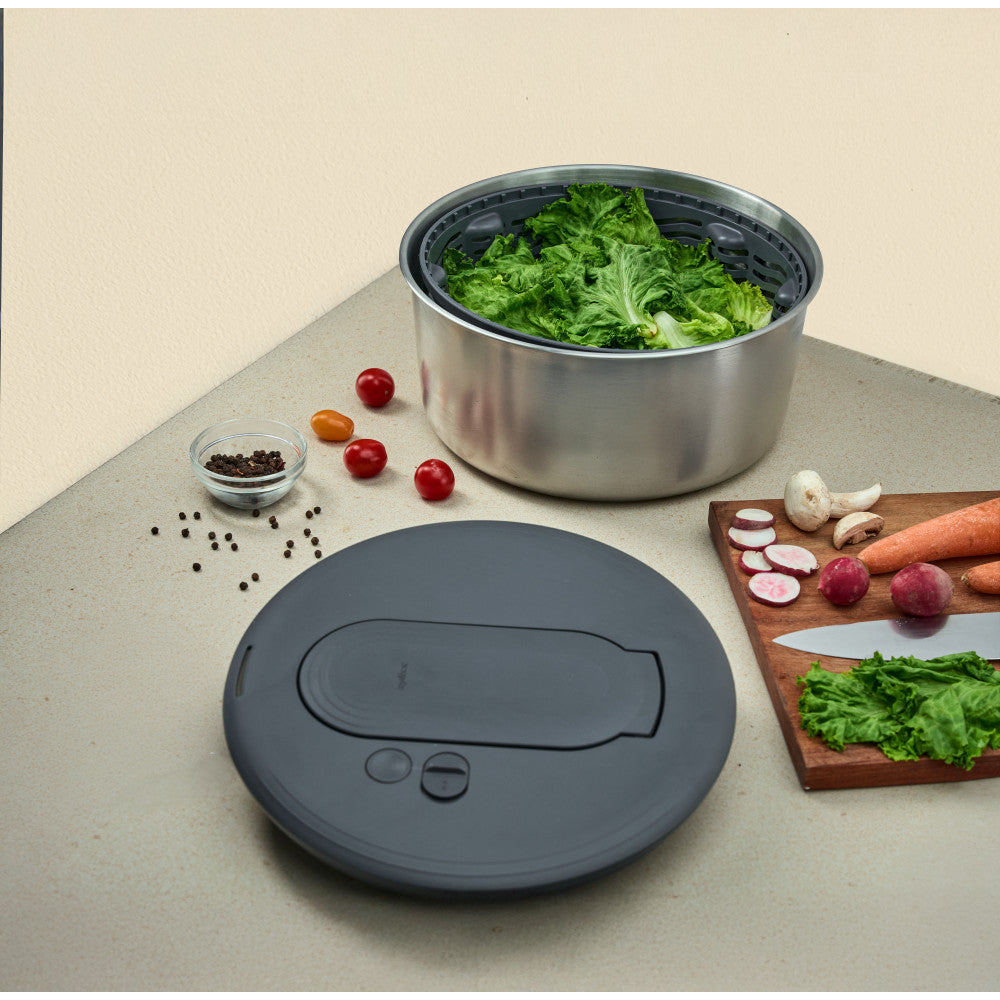 Zyliss Swift Dry Stainless Steel Salad Spinner Small