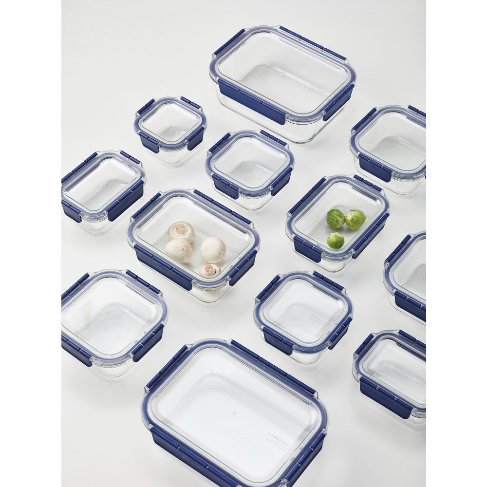 Locknlock Top Class Glass 9 Piece Storage Set